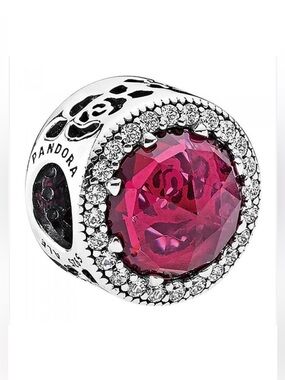 DISNEY Beauty & Beast BELLE RADIANT ROSE PANDORA Charm NEW